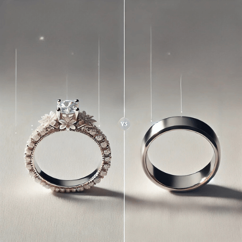 Wedding Ring and Wedding Band