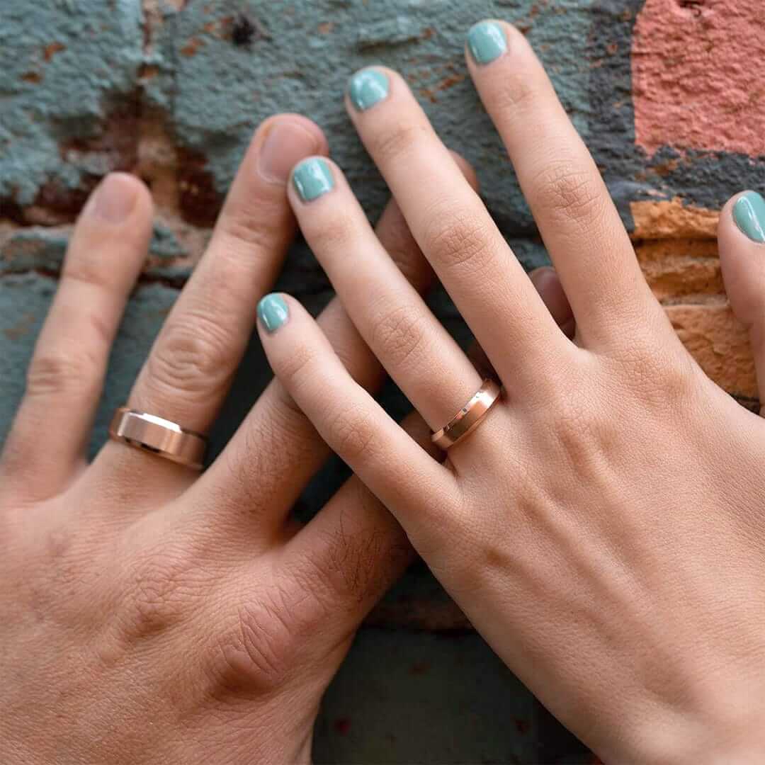 The Smooth Criminal Couple Bronze Rings