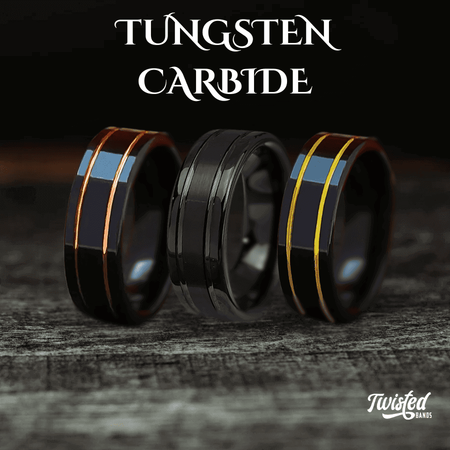 Tungsten Carbide Wedding Bands Banner Image