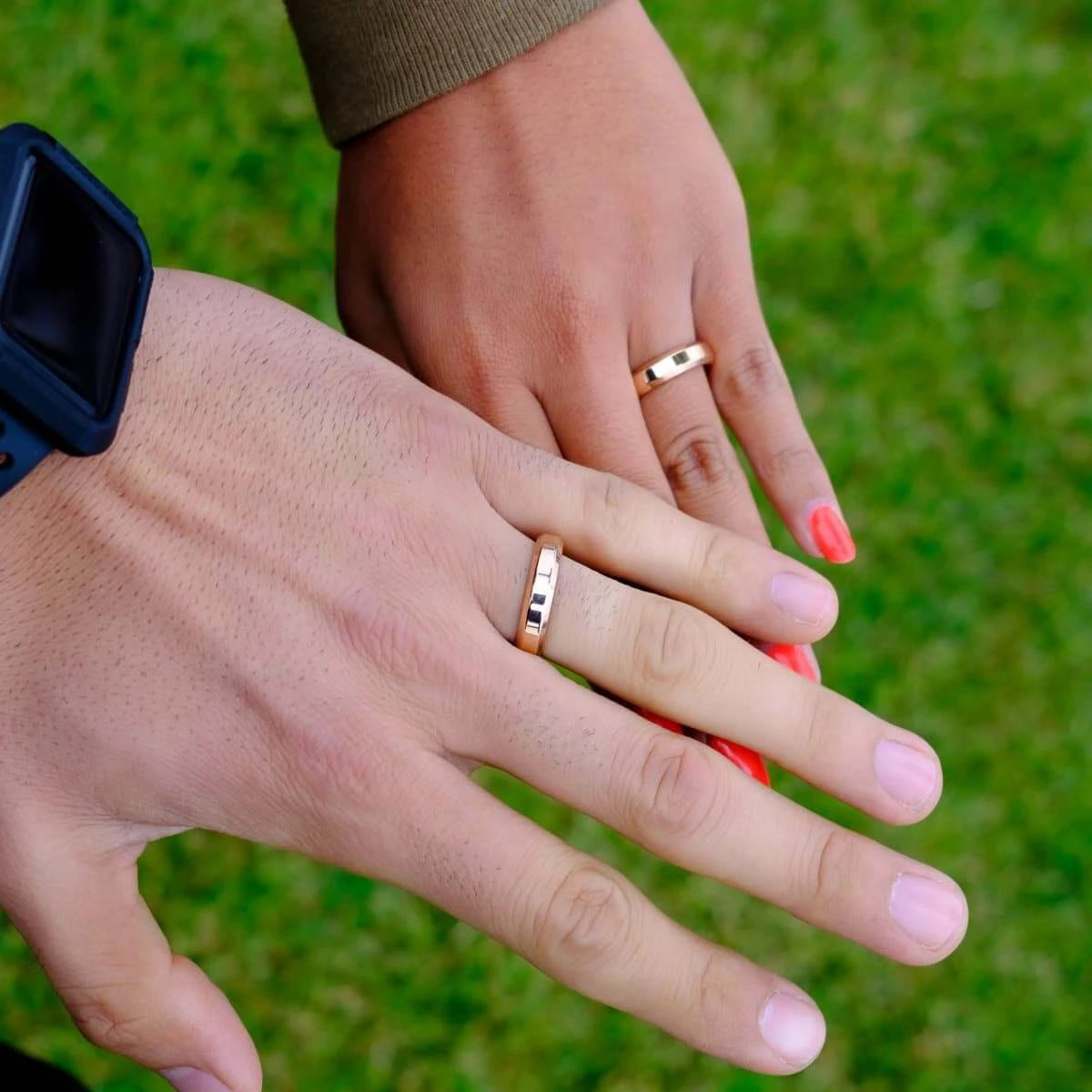 The Traditional Rose Gold Couple Rings