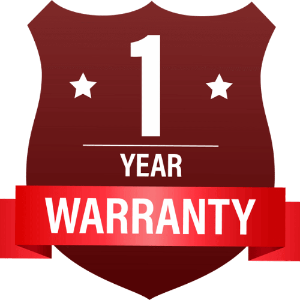 1 year warranty graphic