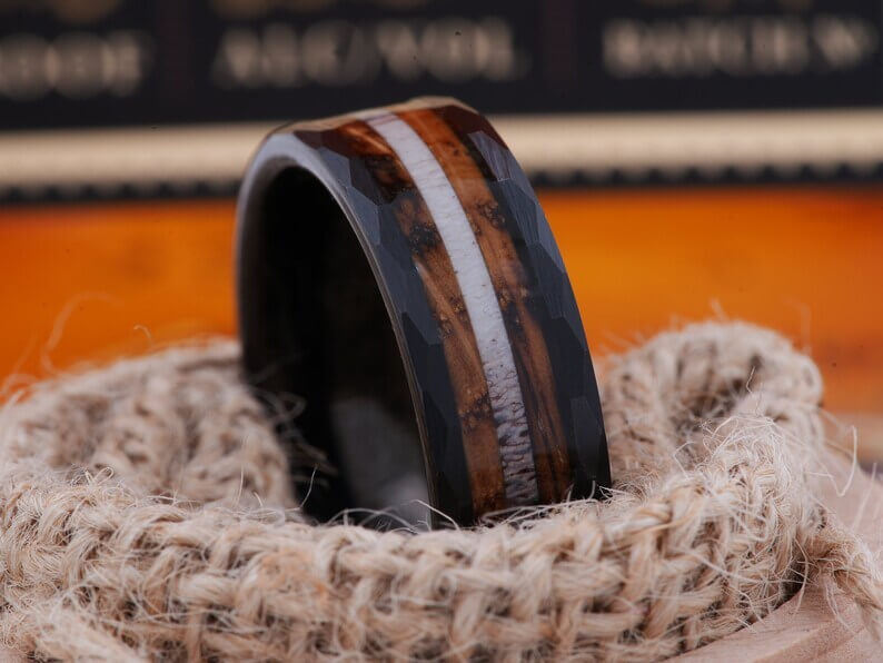 Black Tungsten Carbide Wedding Band