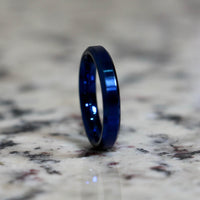 Blue Stainless Wedding Ring For Women