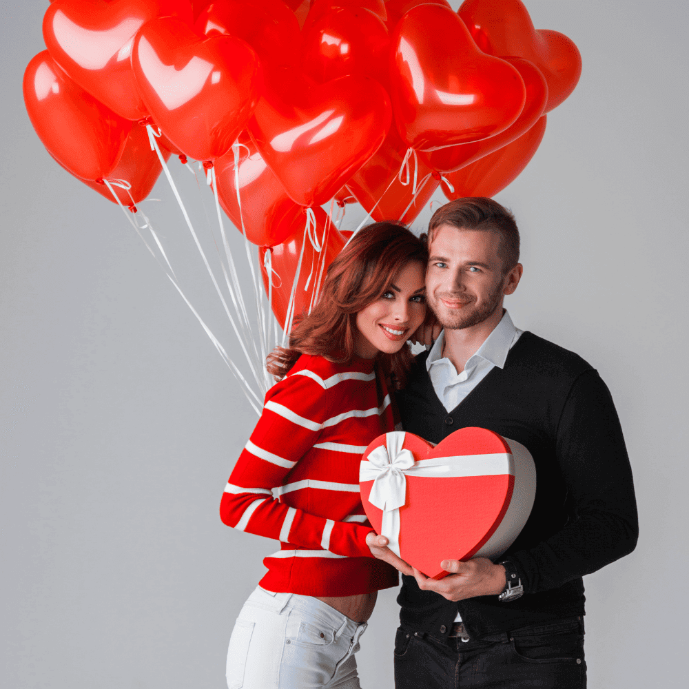 Couple Celebrating Valentines Day