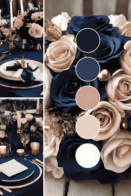 Different Color Palette for Wedding Design