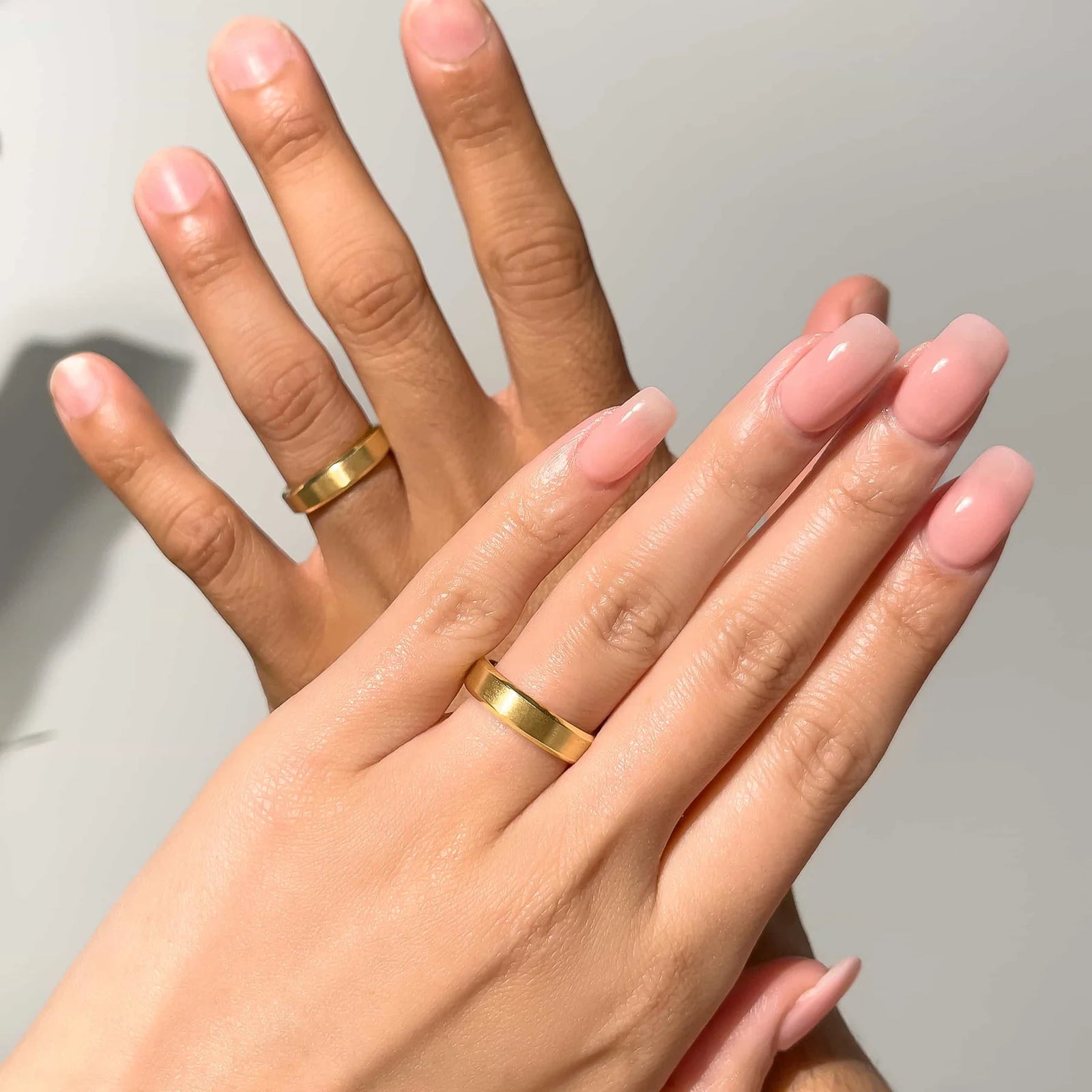 Gold Stainless Steel Couple Rings