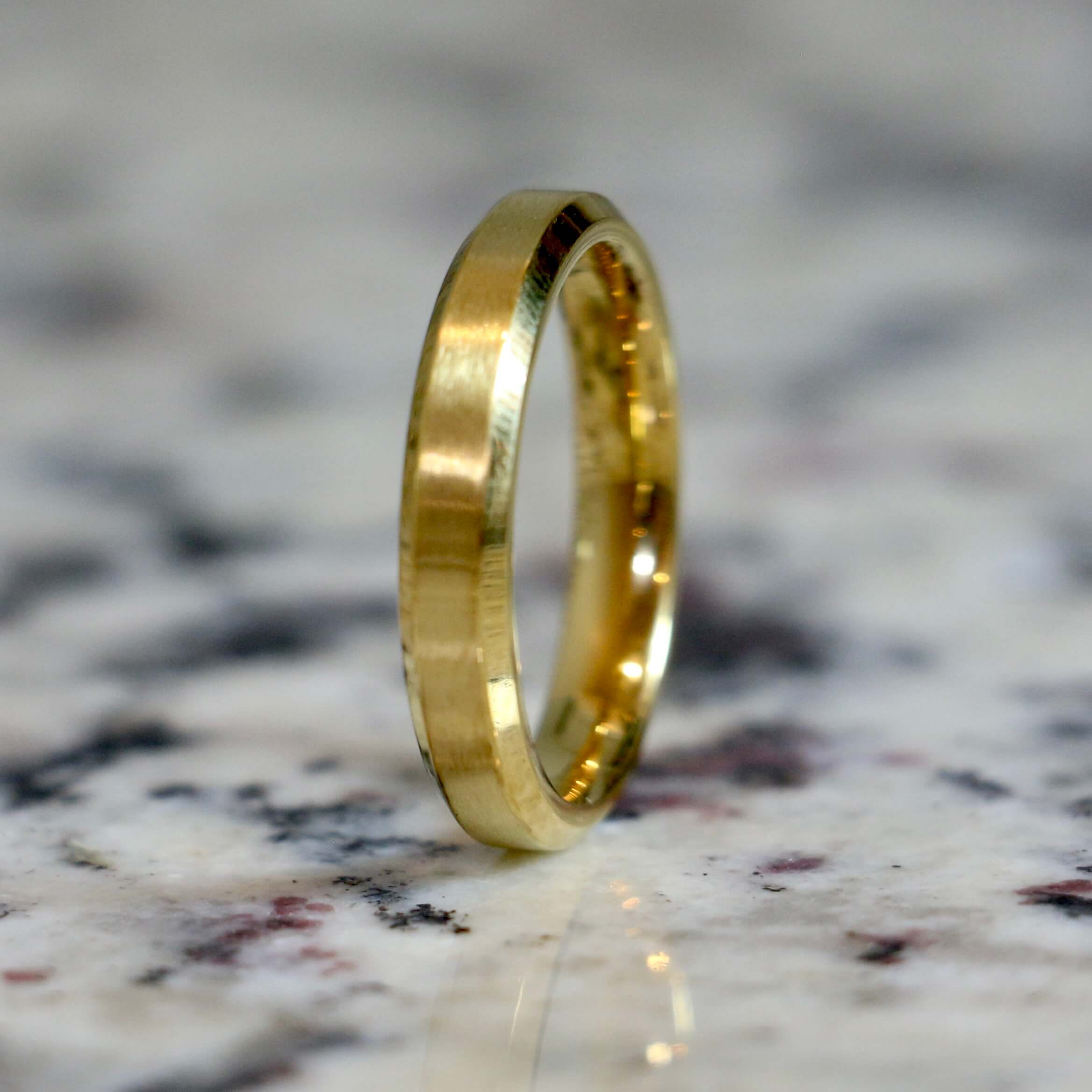 Gold Stainless Steel Wedding Ring