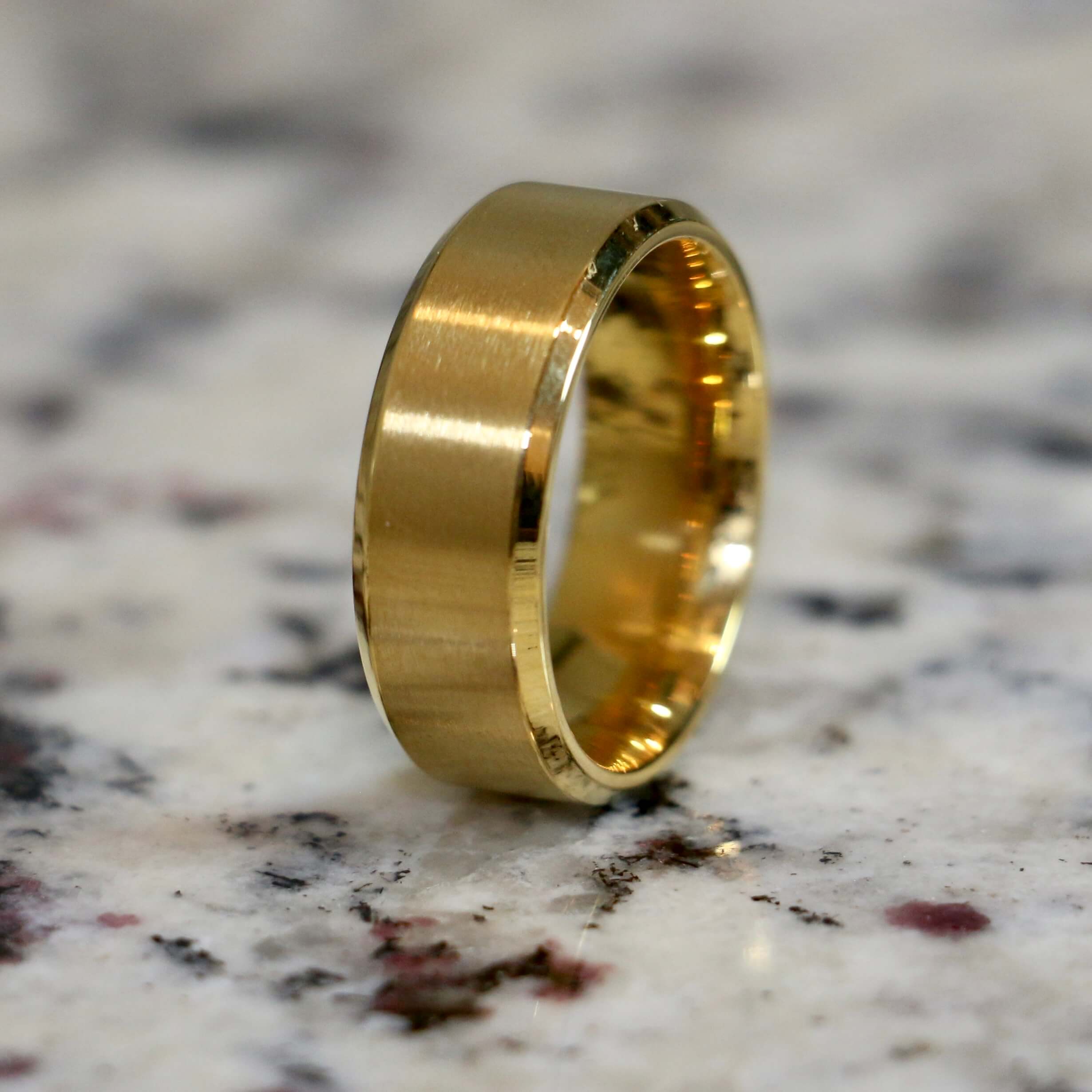 Gold Stainless Wedding Band