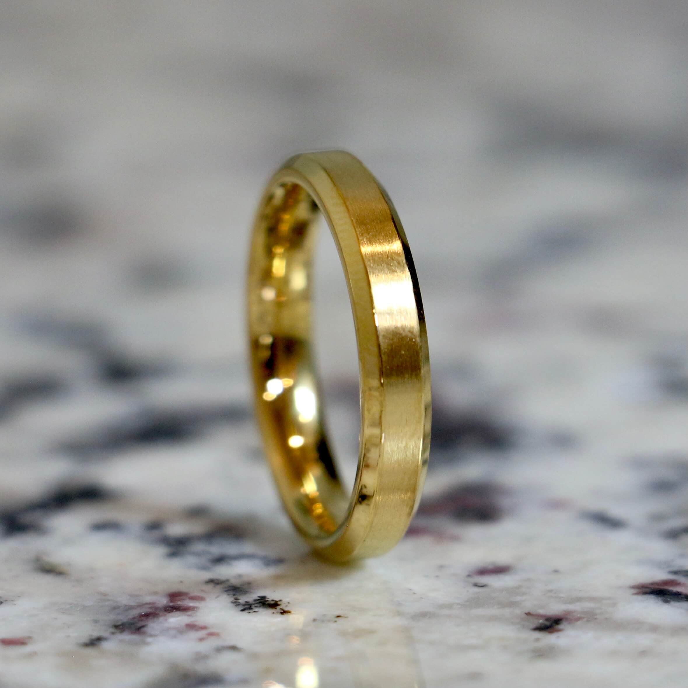 Gold Stainless Wedding Ring for Women