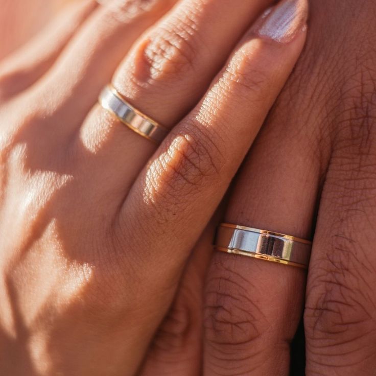 Matching Couple Wedding Bands