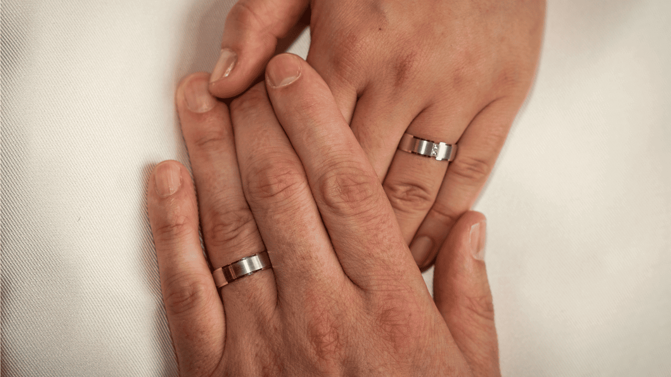 Stainless Steel Couple Wedding Rings