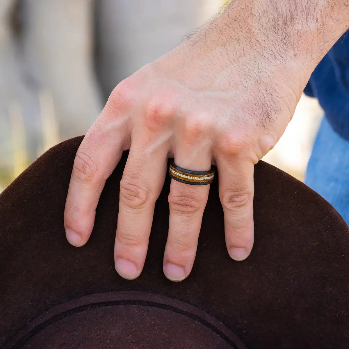 The Apex Ceramic Wedding Ring Image