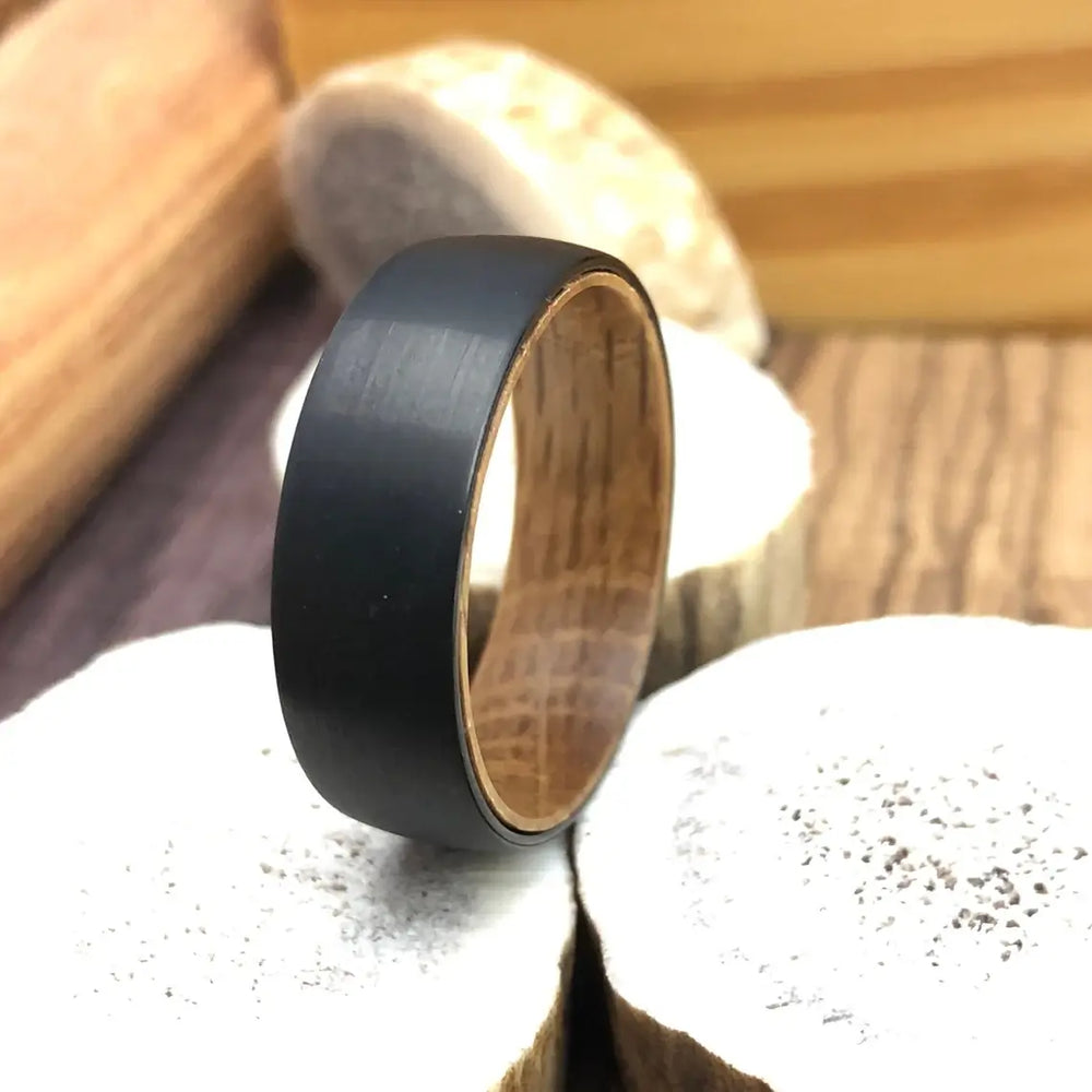 The Black Barrel wedding band