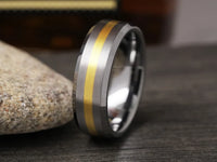 The Boardroom Tungsten Wedding Band