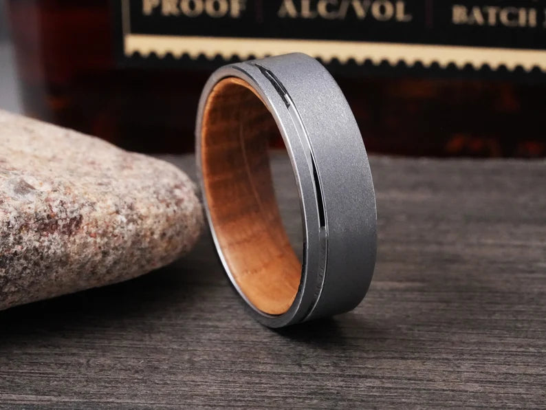 The Caliber Wood Wedding Band