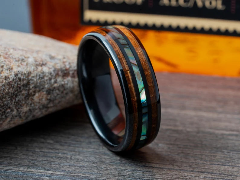 The Connector Whiskey Barrel Wedding Ring