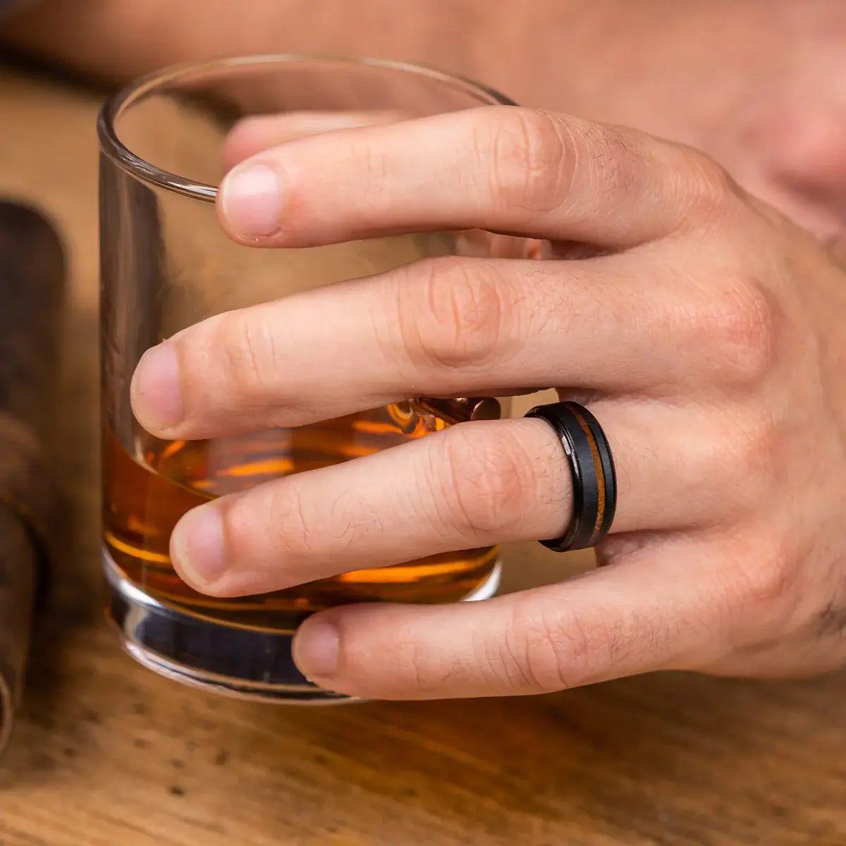 The Courvoisier Tungsten Black Ring