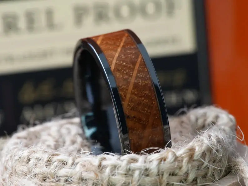 The Creator Whiskey Barrel Wood Wedding Band