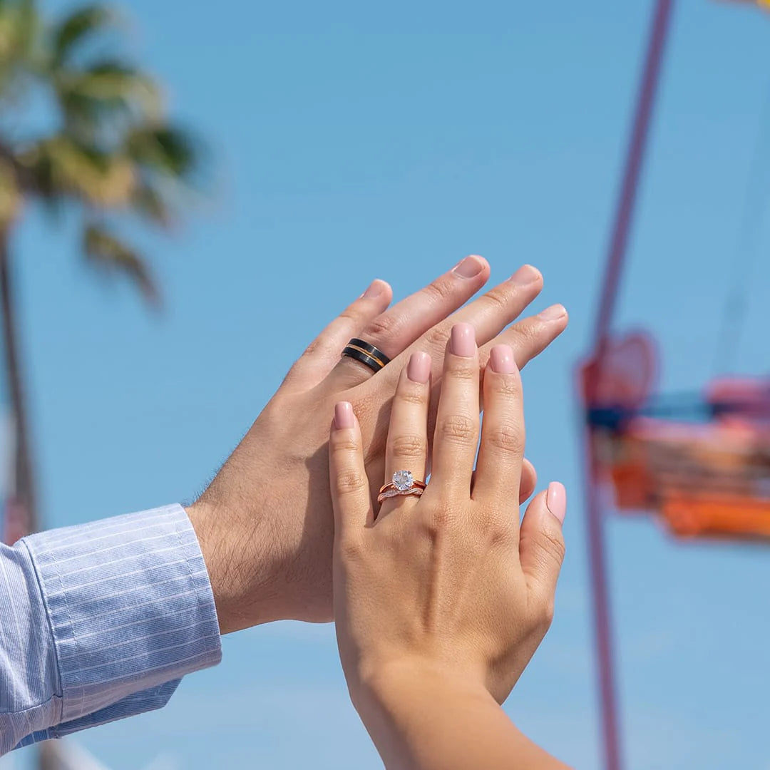 The Godfather Tungsten Wedding Ring and Engagement Ring