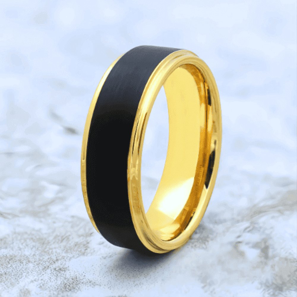 The Goldrush Tungsten Wedding Ring