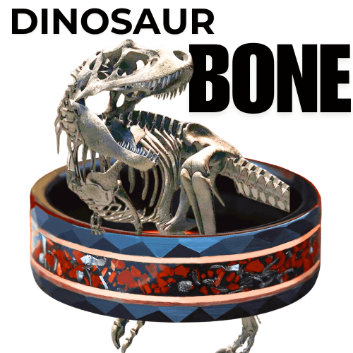 The Jurassic Dinosaur Bone Unique Wedding Band