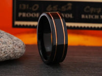 The Mamba Black Tungsten Wedding Ring