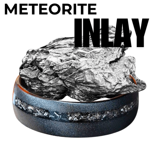 The Noir Meteorite Unique Wedding Band