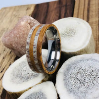 The Real Whiskey Barrel Wood Wedding Band