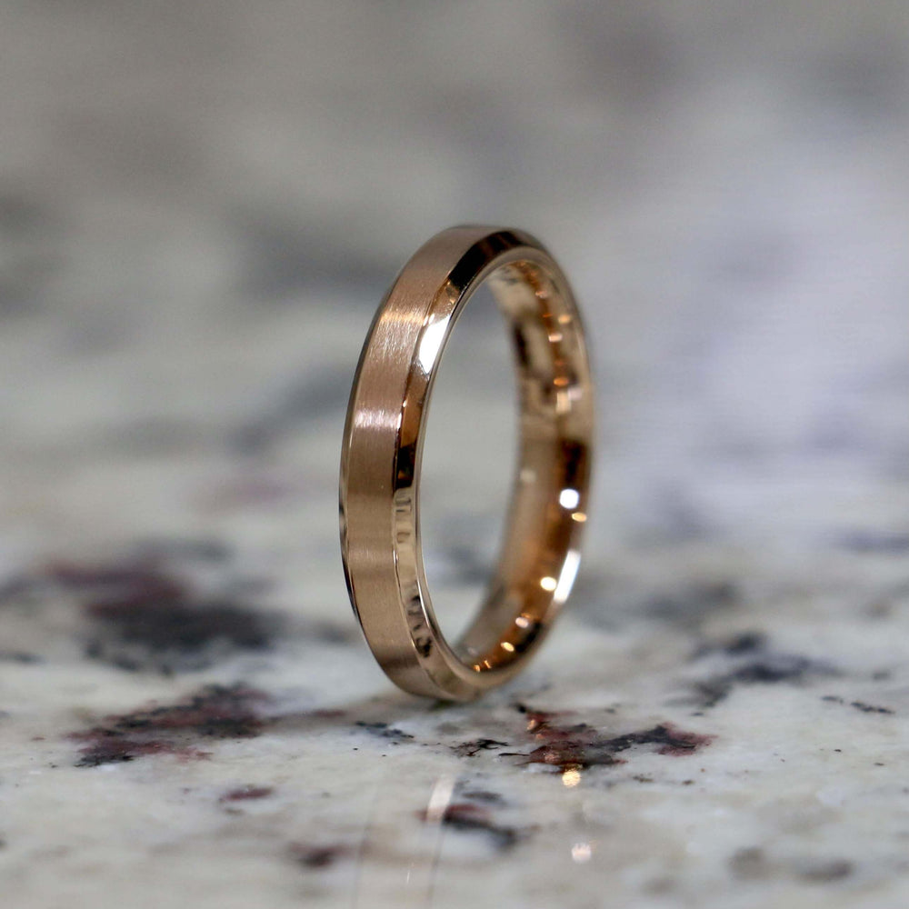 The Slim Basic rose-gold wedding band