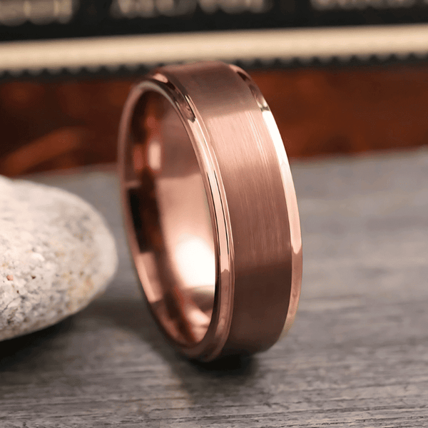 The Smooth Criminal Coffee Tungsten Ring