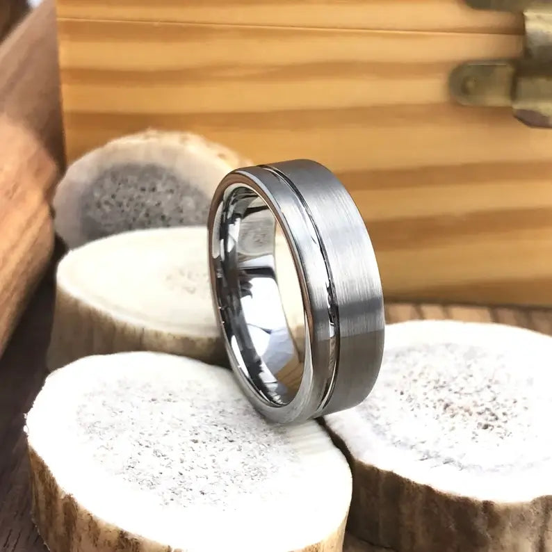 The Sovereign Tungsten Wedding Band