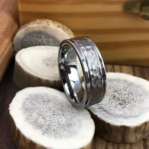 The Steady Eddie tungsten wedding band