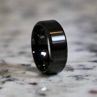 The Traditional black wedding band