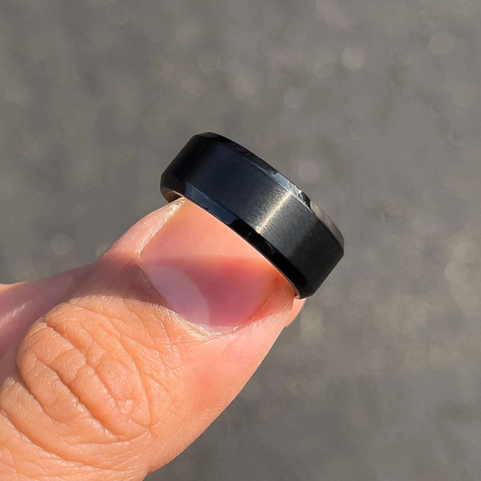 The Traditional Black Wedding Ring