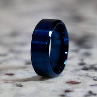 The Traditional blue wedding band