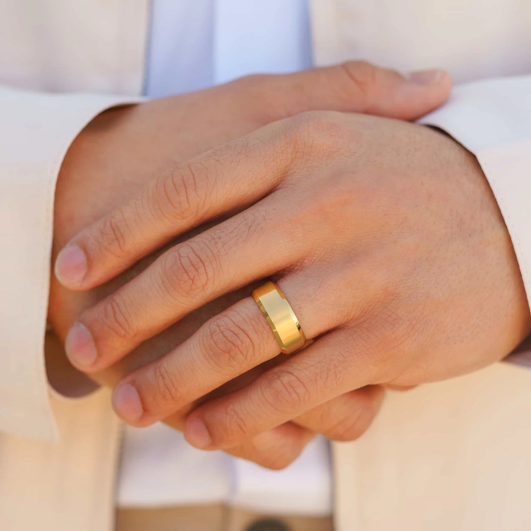 The Traditional Gold Men's Wedding Band