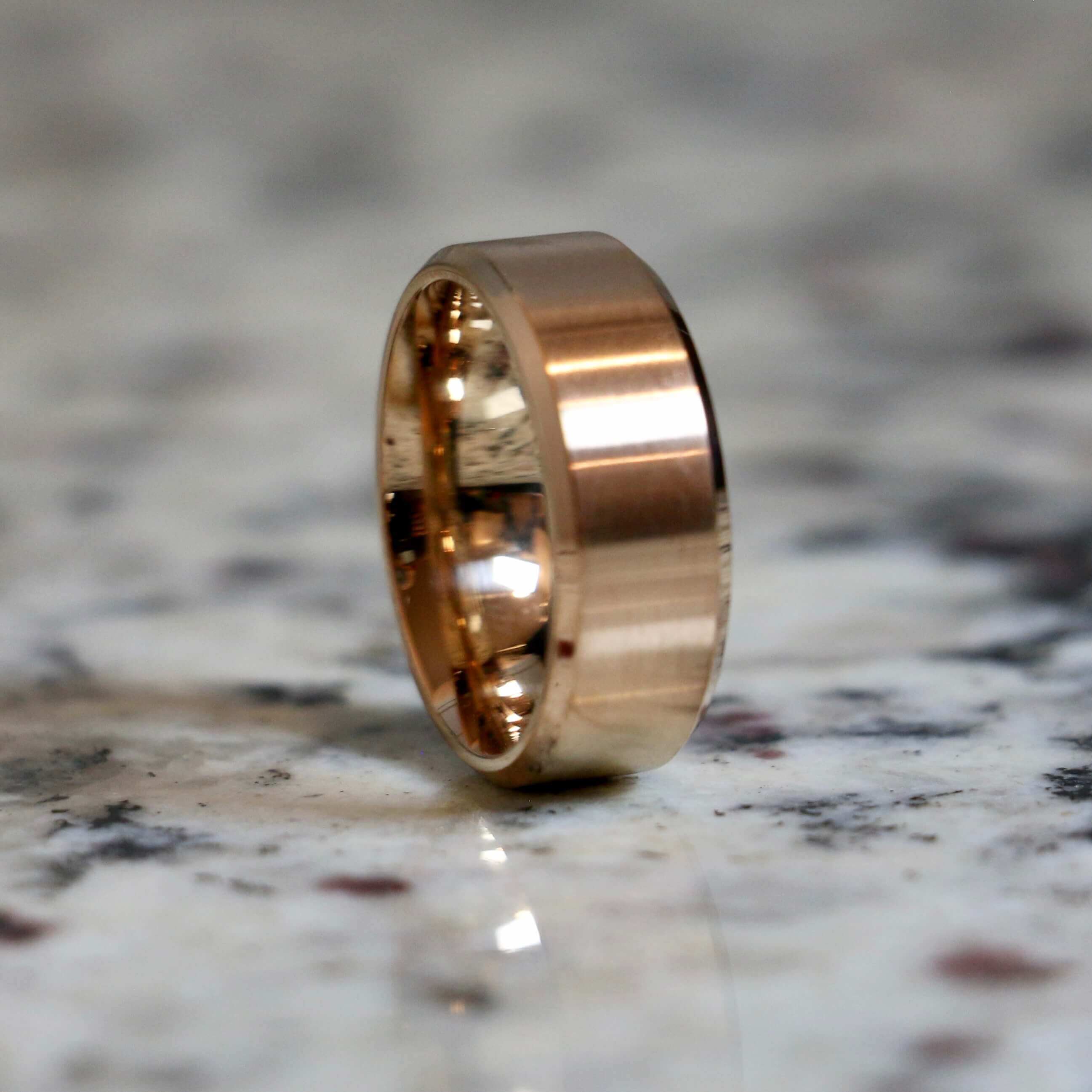 The Traditional rose gold wedding band