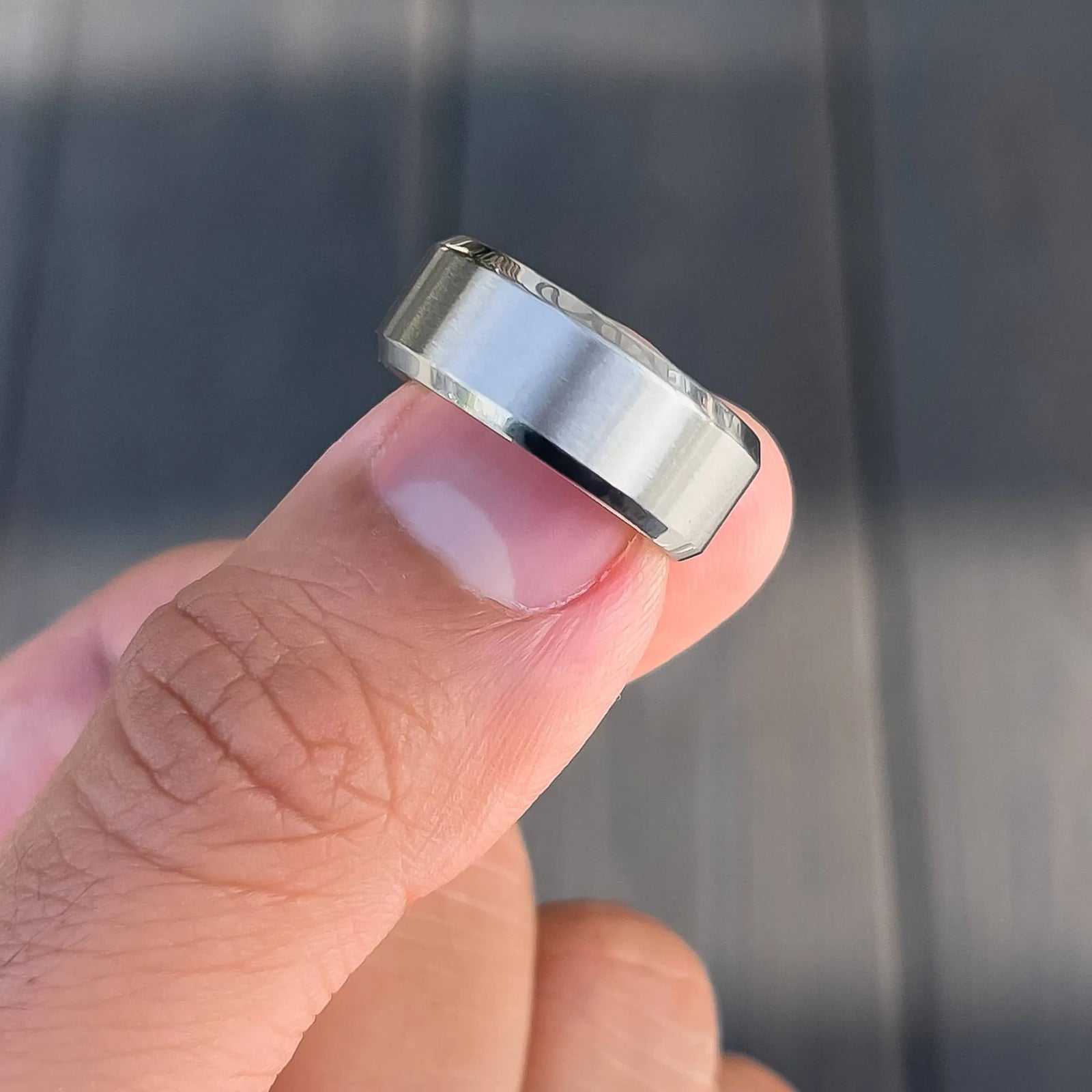 The Traditional Silver Stainless Wedding Ring