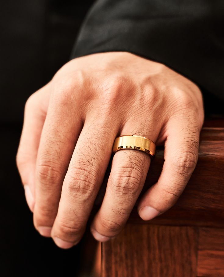 The Traditional Stainless Steel Gold Ring