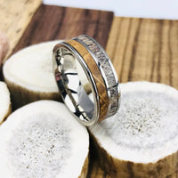 The Woodsman Titanium Whiskey Barrel Ring