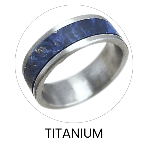 Titanium Unique Wedding Band