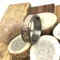 Tungsten Antler Wedding Band for Men