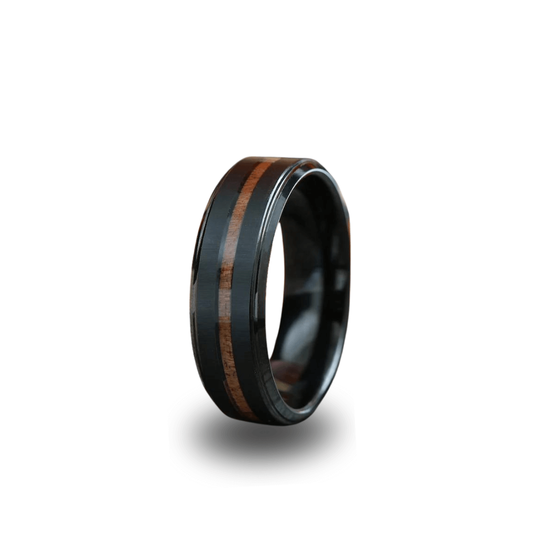 Tungsten Carbide Deer Antler Wedding Band