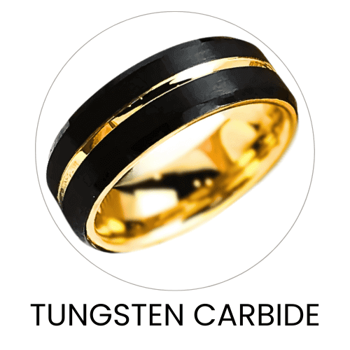 Tungsten Carbide Unique Wedding Band