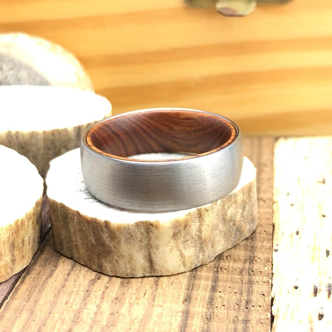 Tungsten Ironwood Wedding Band