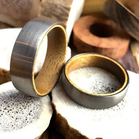 Tungsten Koa Wood Wedding Band