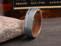 Whiskey Barrel Tungsten Carbide Wedding Band