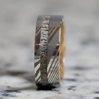 Whiskey Barrel Tungsten Wedding Band