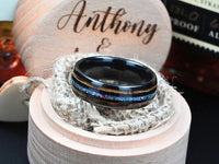 Whiskey Barrel Wood Carbide Wedding Band