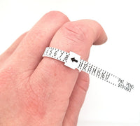 Damascus Koa Wood Ring Sizer